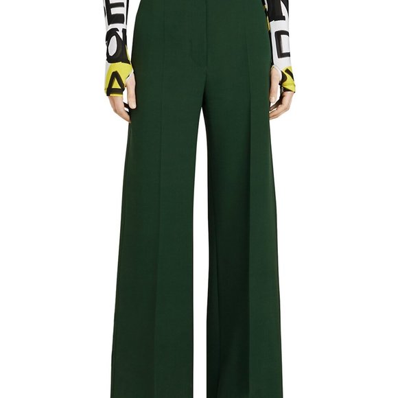 New with tags-Burberry Stonewood Wide Leg Silk Pants size 8